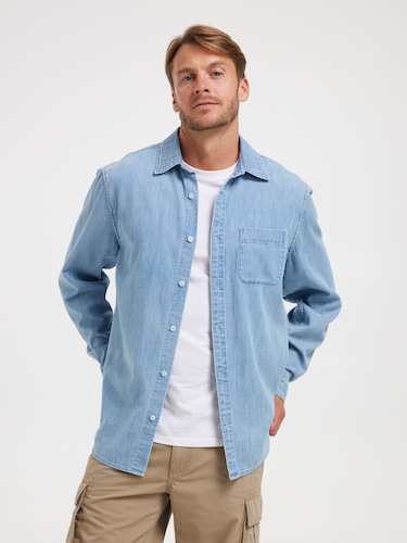 Long Sleeve Denim Shirt                                                                                                         