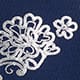 Navy Lace Foil