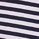 White Navy Stripe