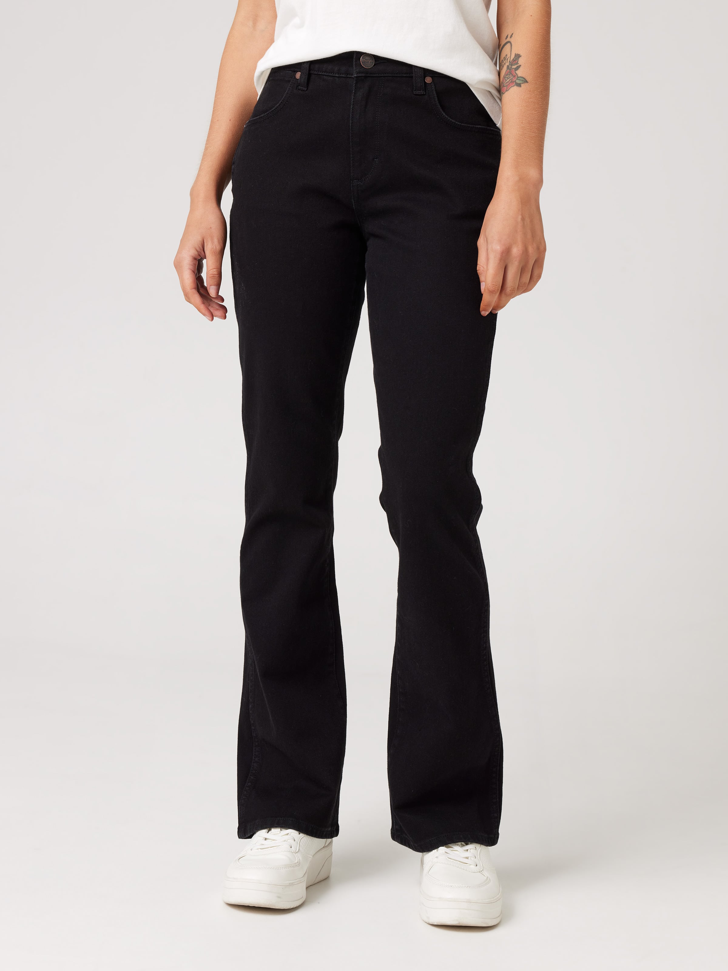 Judy Boot Cut Jean in Black Denim