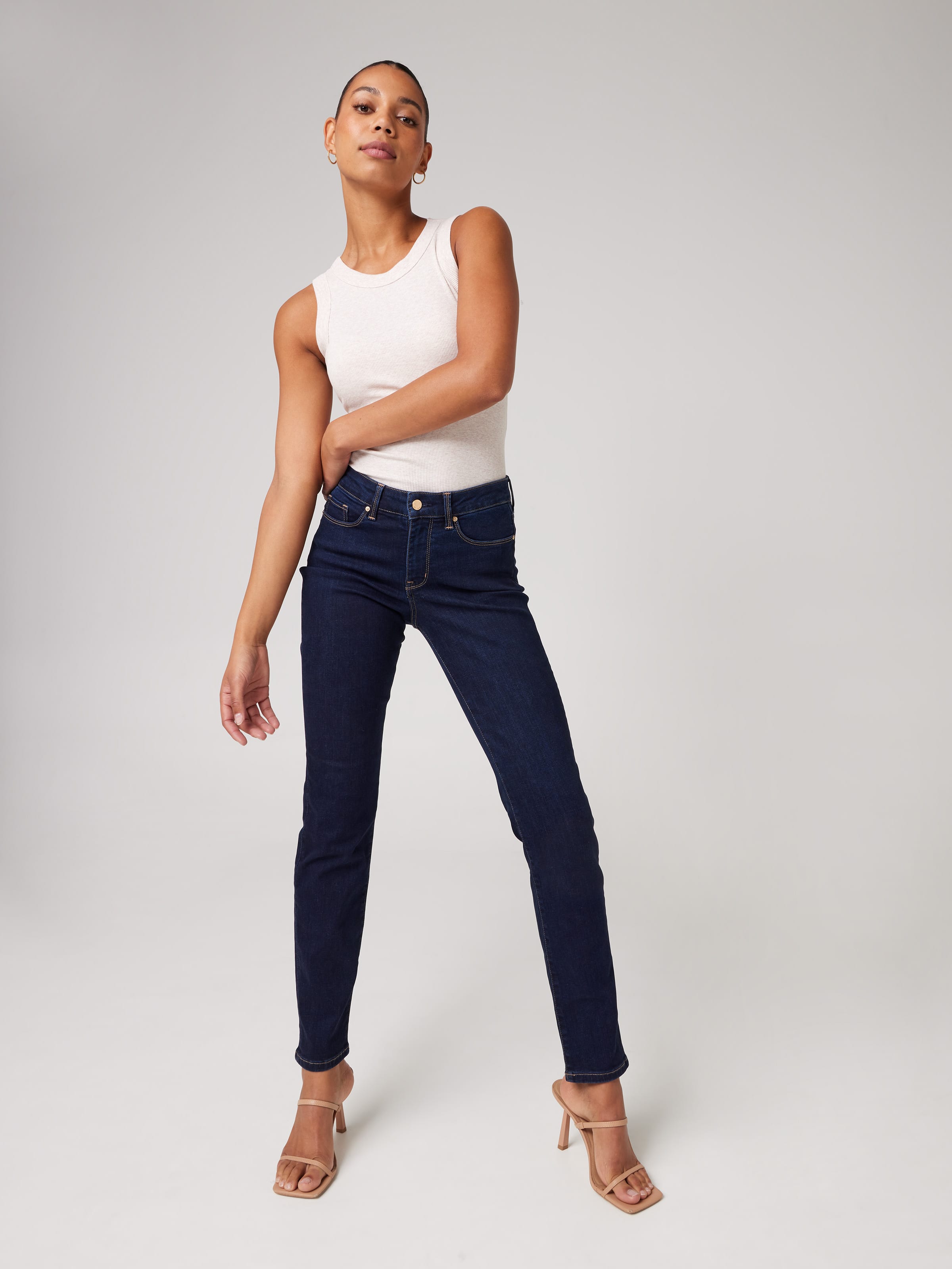 Reformed High Rise Slim Jean Ink - Just Jeans Online