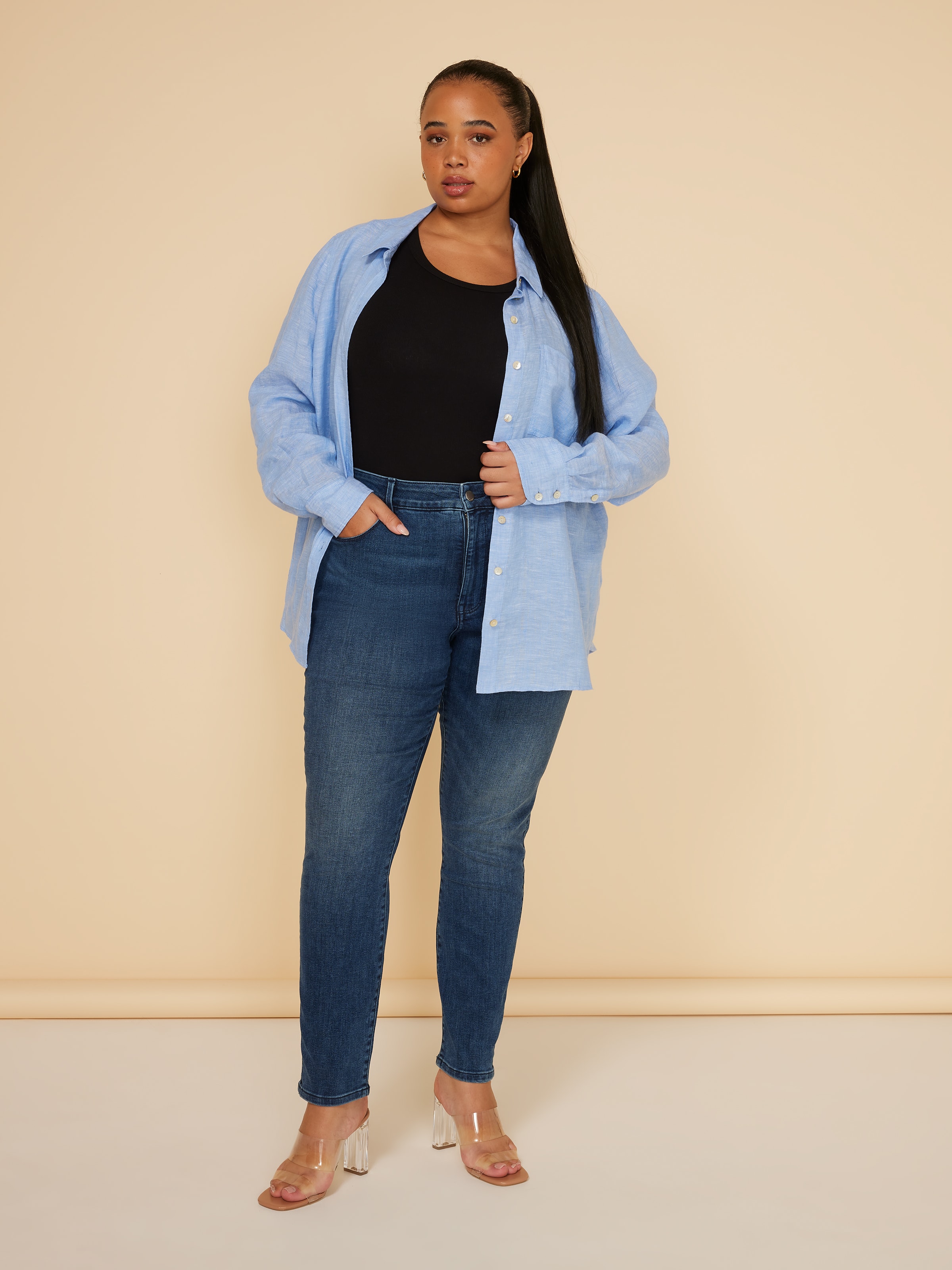 Curve Reformed High Rise Skinny Ankle Jean - Just Jeans Online