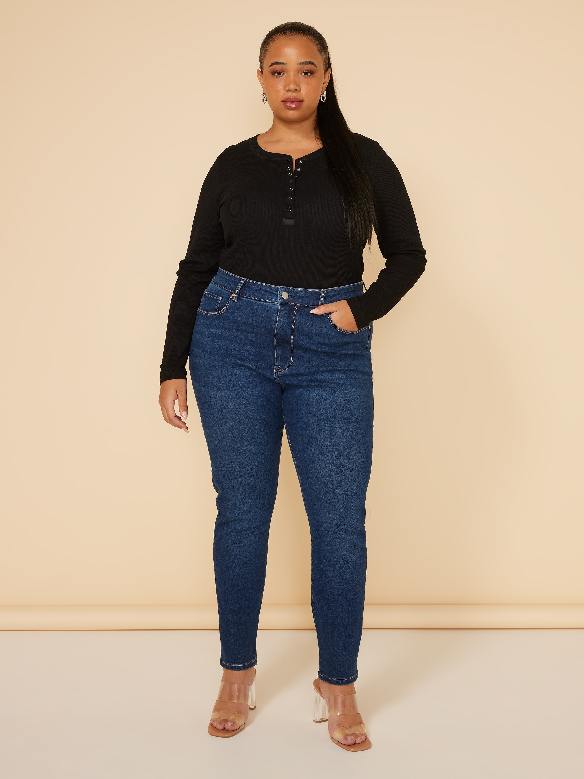 Curve Reformed High Rise Skinny Jean In Tall Length - Just Jeans Online