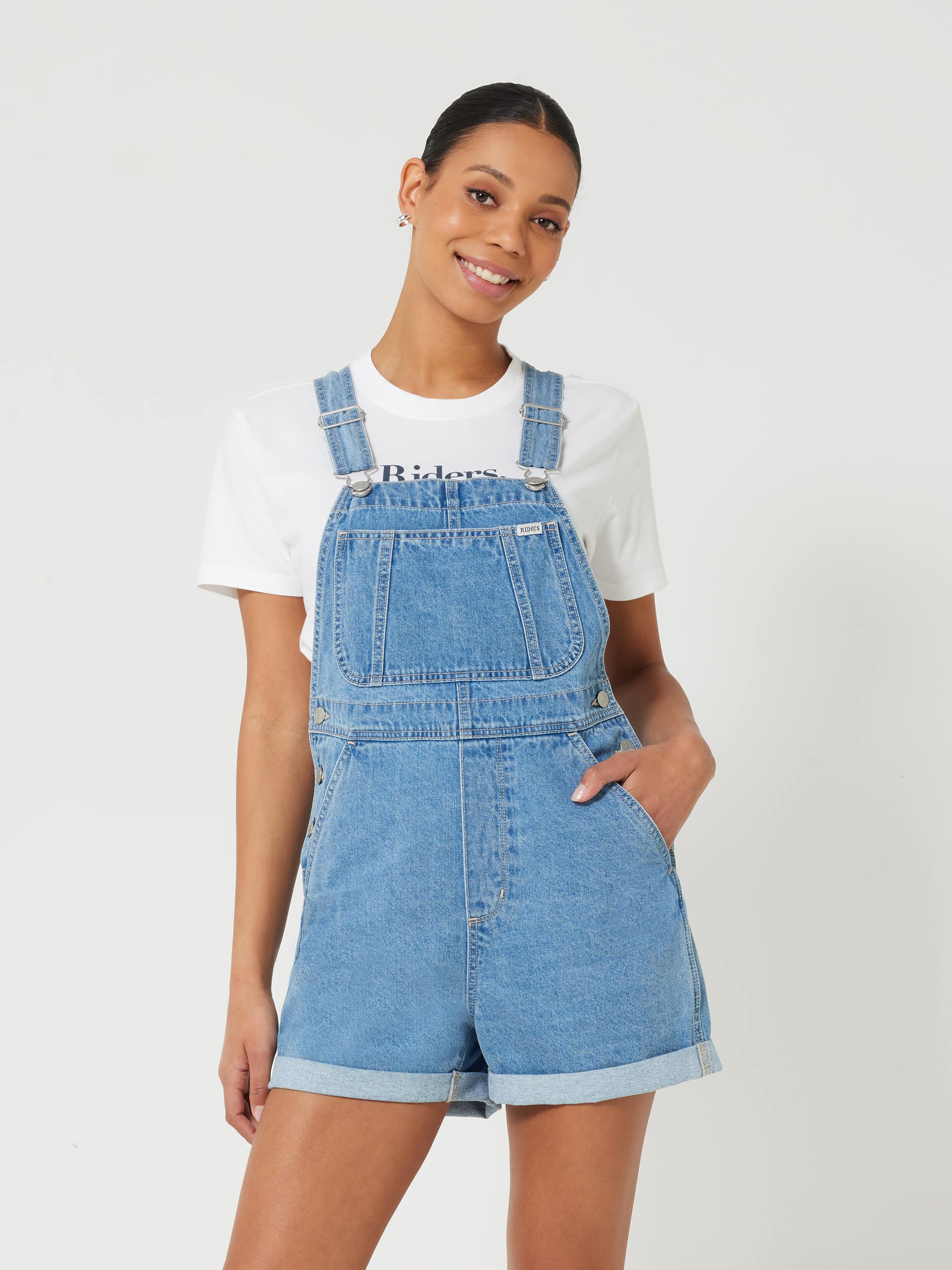 Buy online Stone Washed Denim Dungaree from western wear for Women by Fck-3  for ₹979 at 48% off | 2024 Limeroad.com