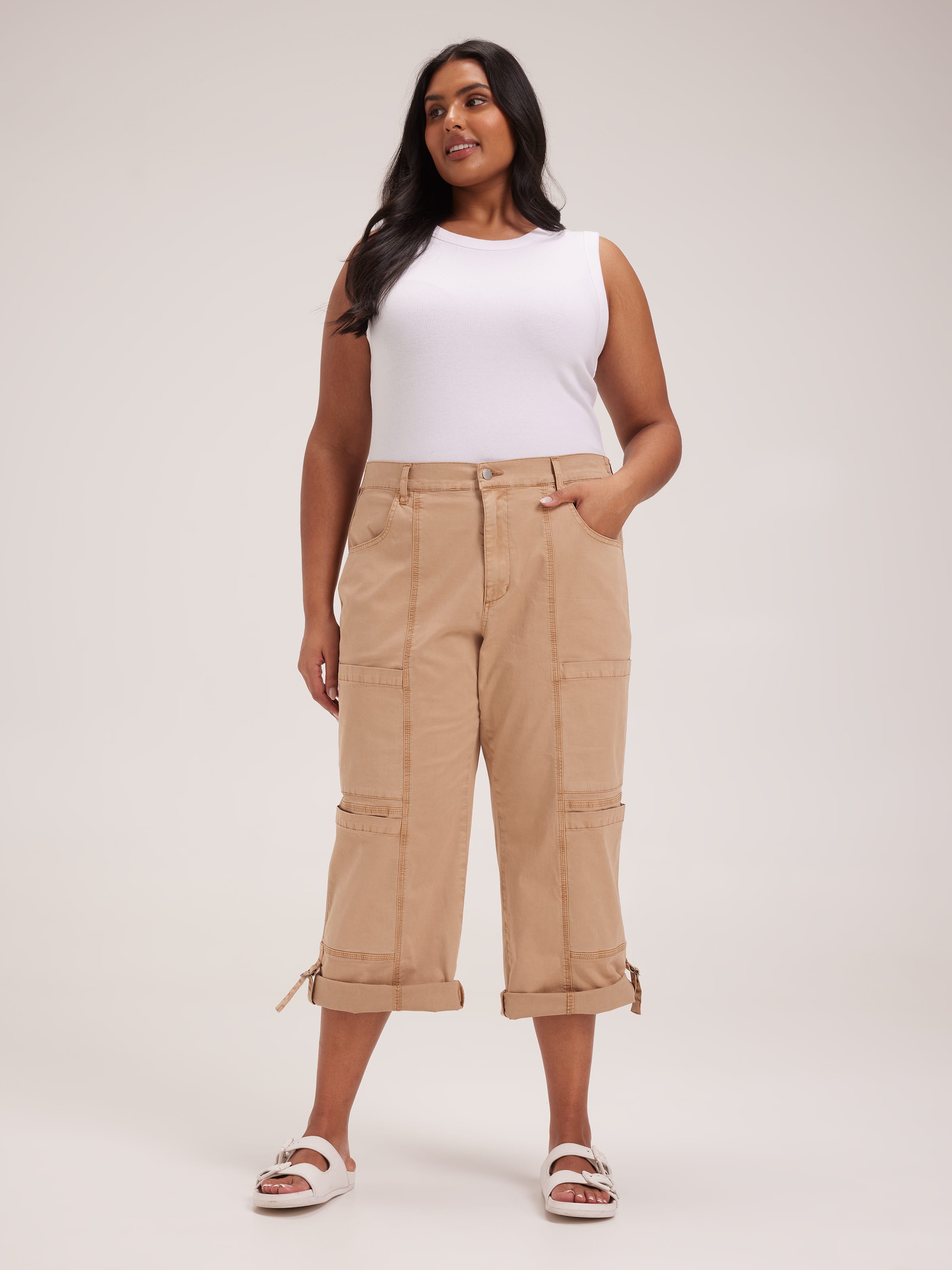 Curve Celia Straight Cargo Pant - Just Jeans Online
