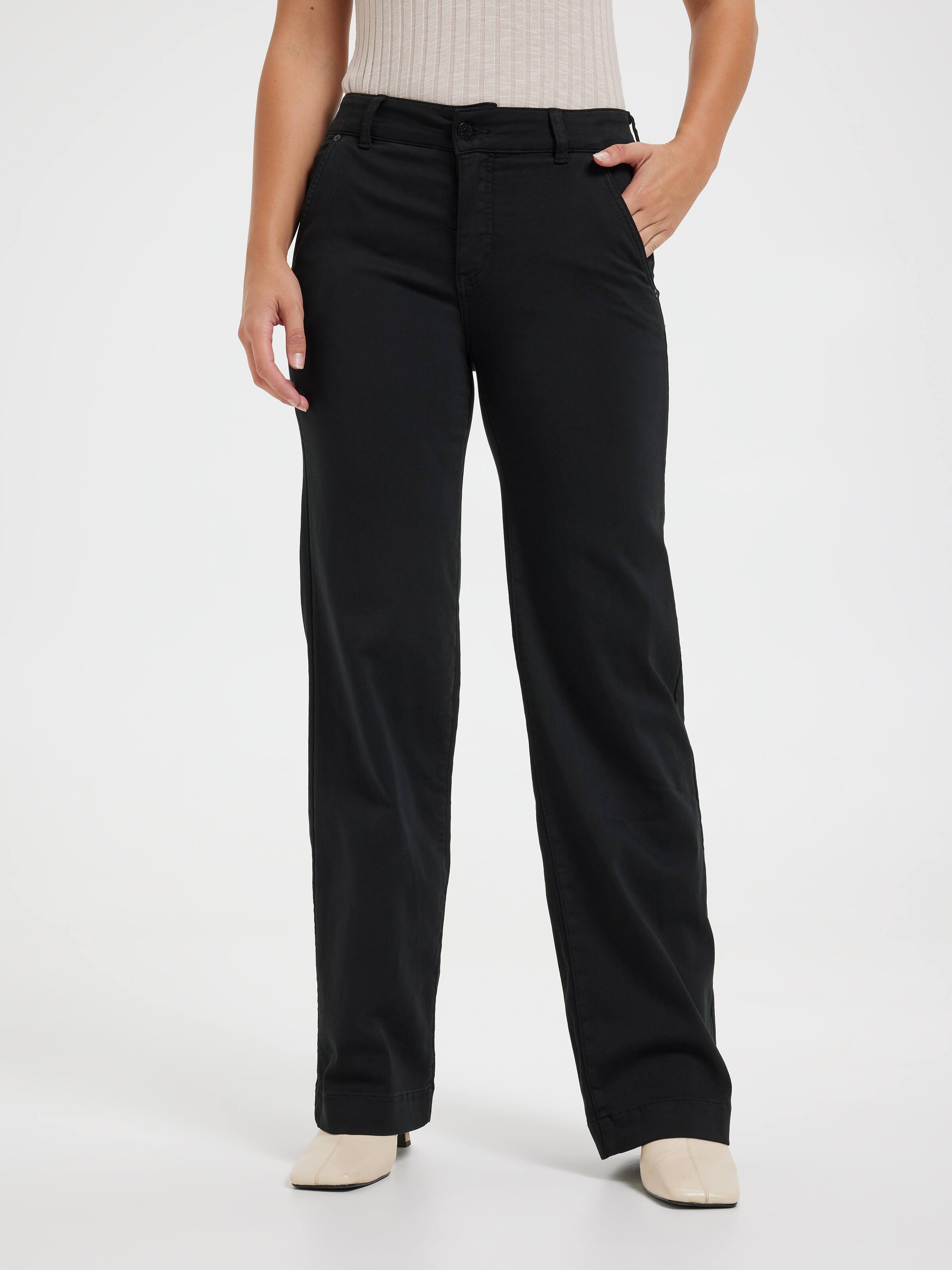 Amaze High Rise Wide Leg Jeans Black Tall - Just Jeans Online