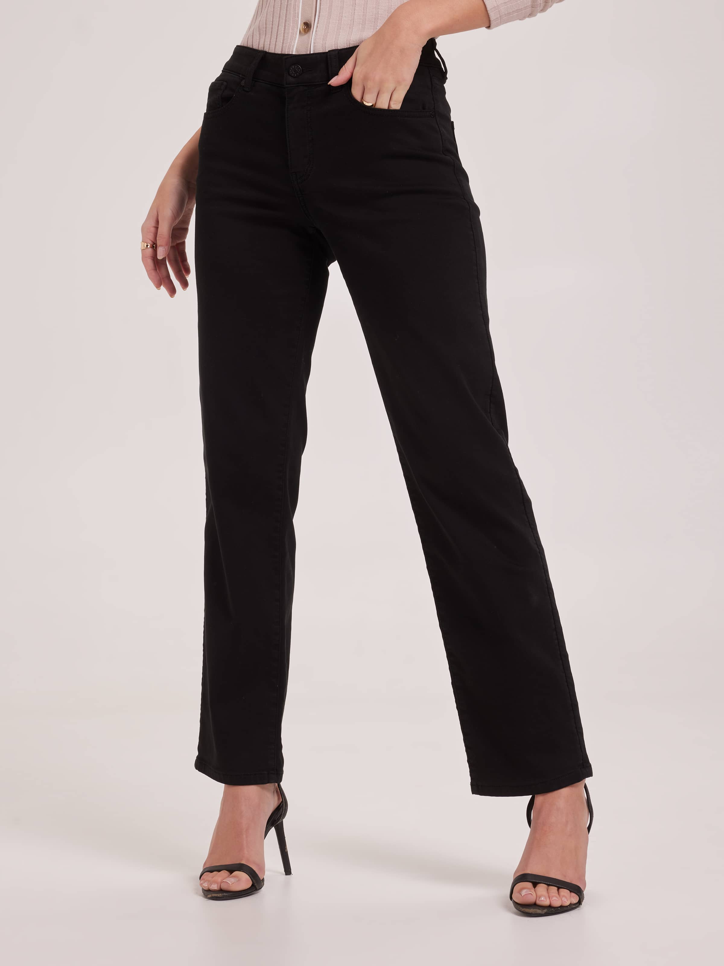 Amaze Mid Rise Straight Jean In Full Length Just Jeans Online