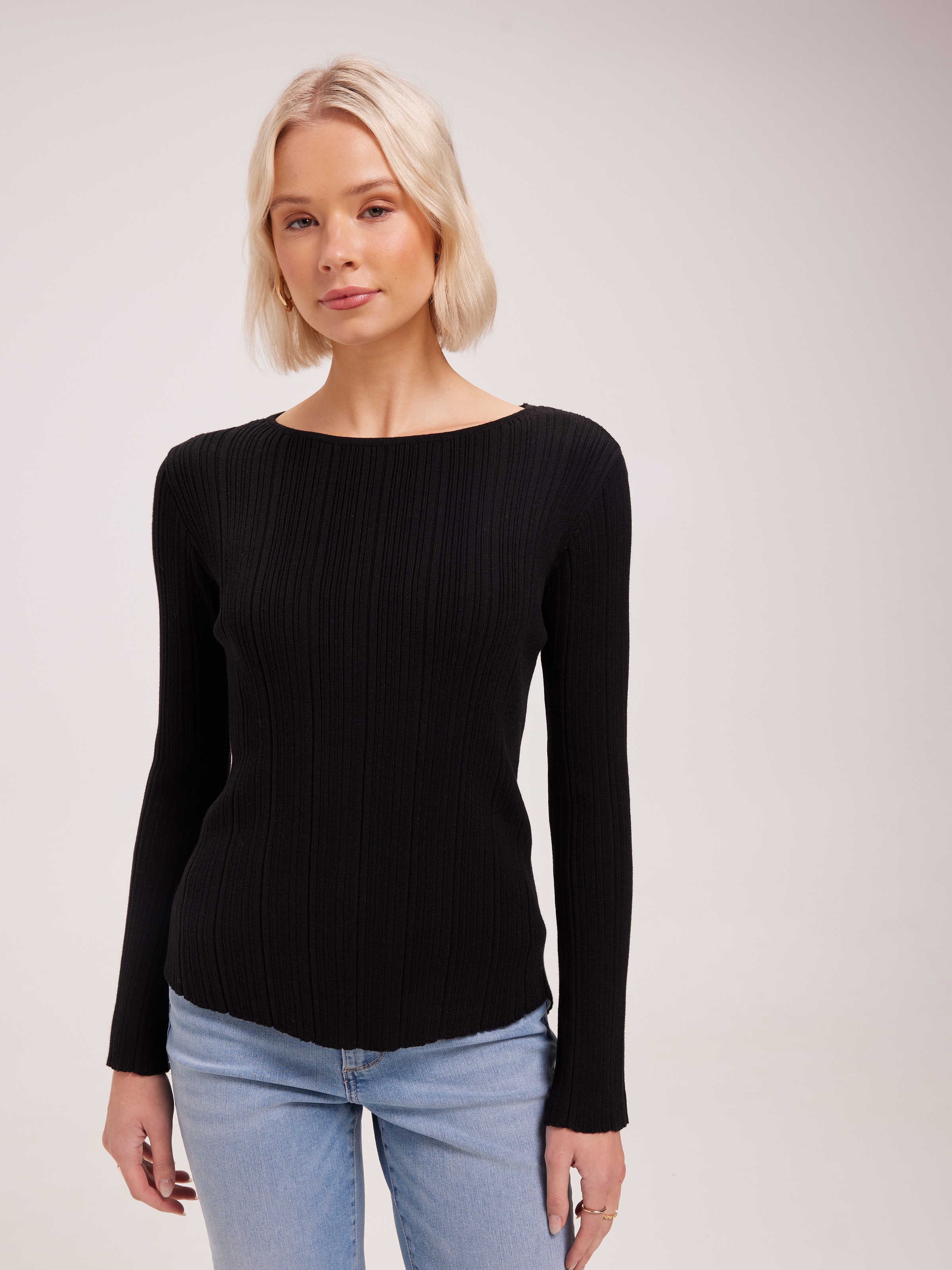 Blye Variegated Rib Knit Top - Just Jeans Online