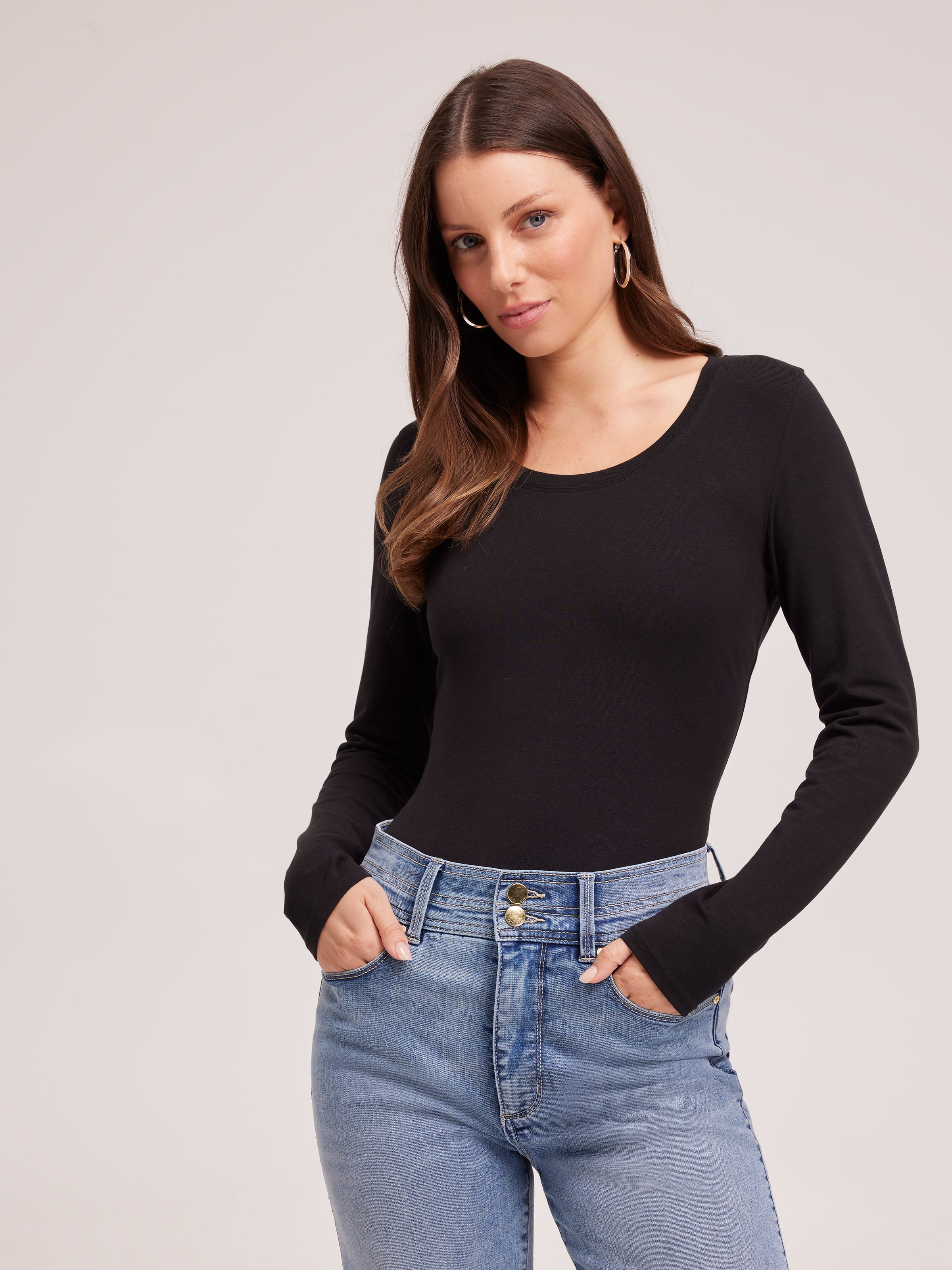 The Perfect Long Sleeve Tee Black Just Jeans Online