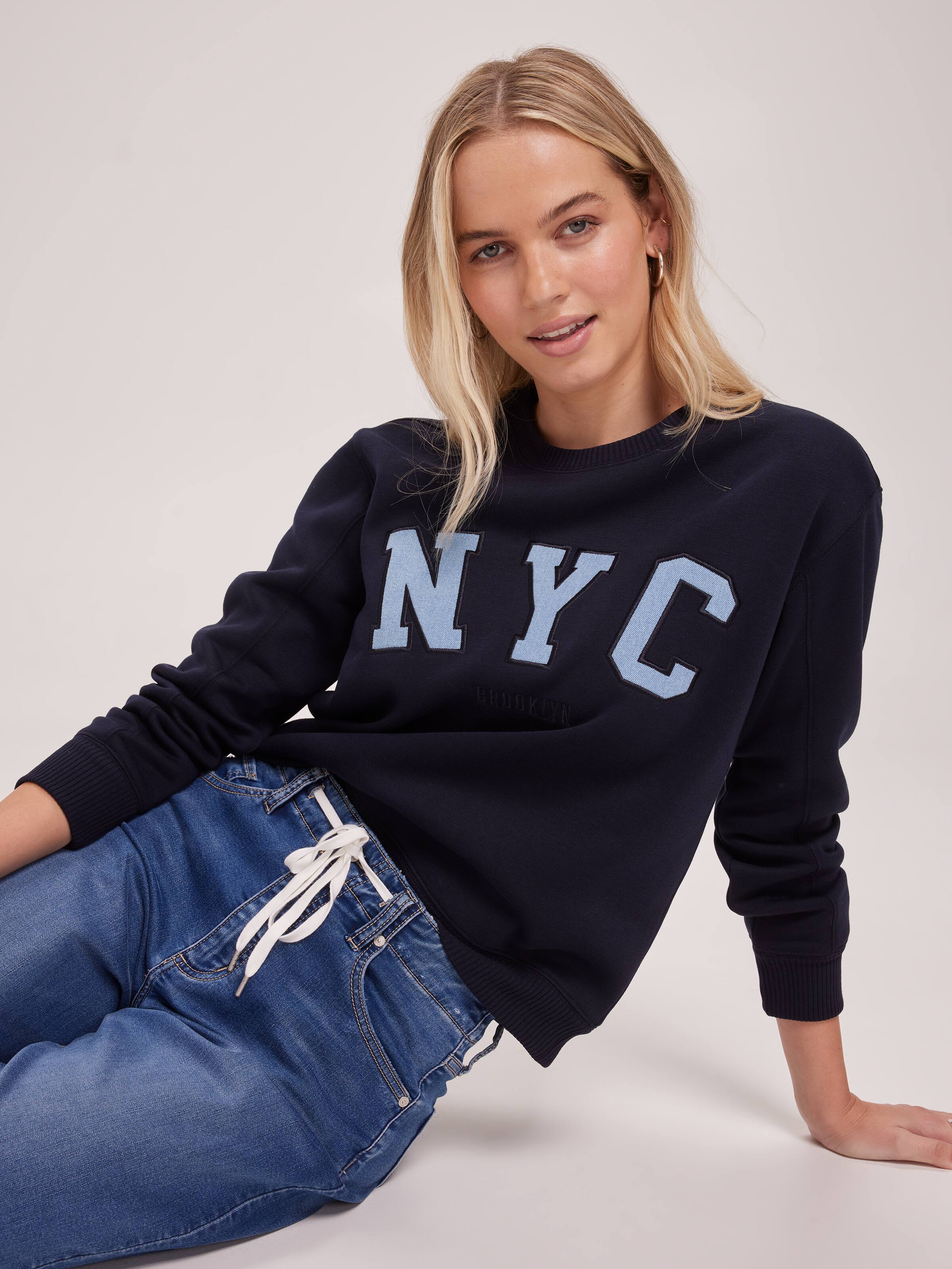 l/s NYC  fleecy top (t516348)