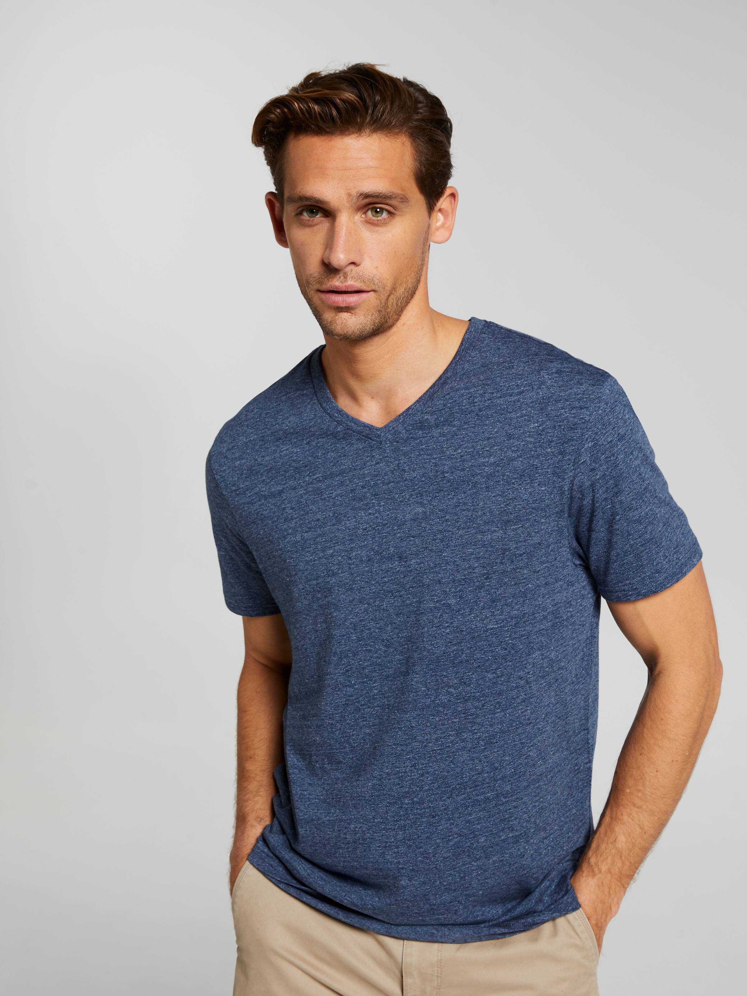 Basic V Neck Marle Tee Just Jeans Online