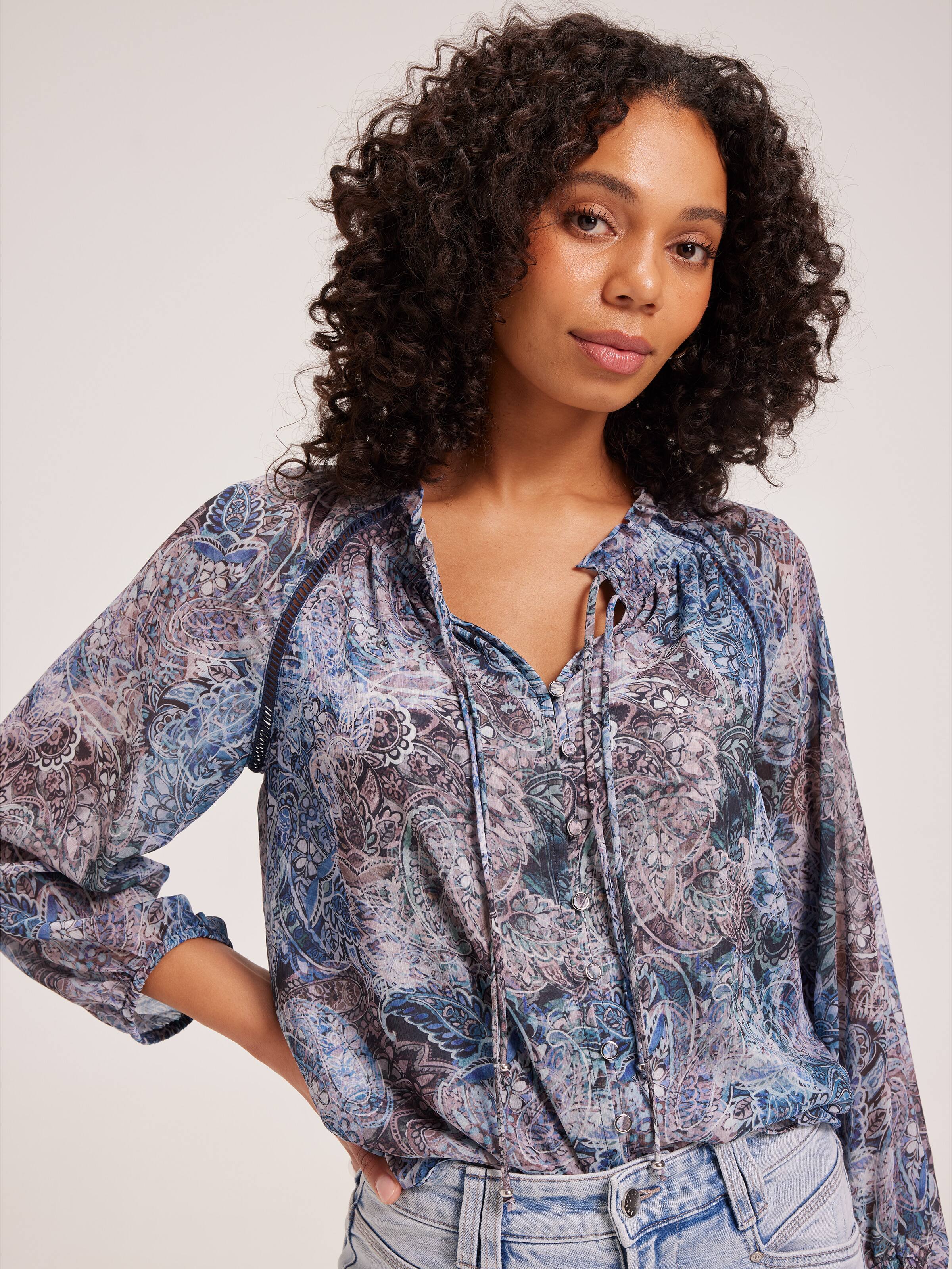 Button Through Blouse Just Jeans Online