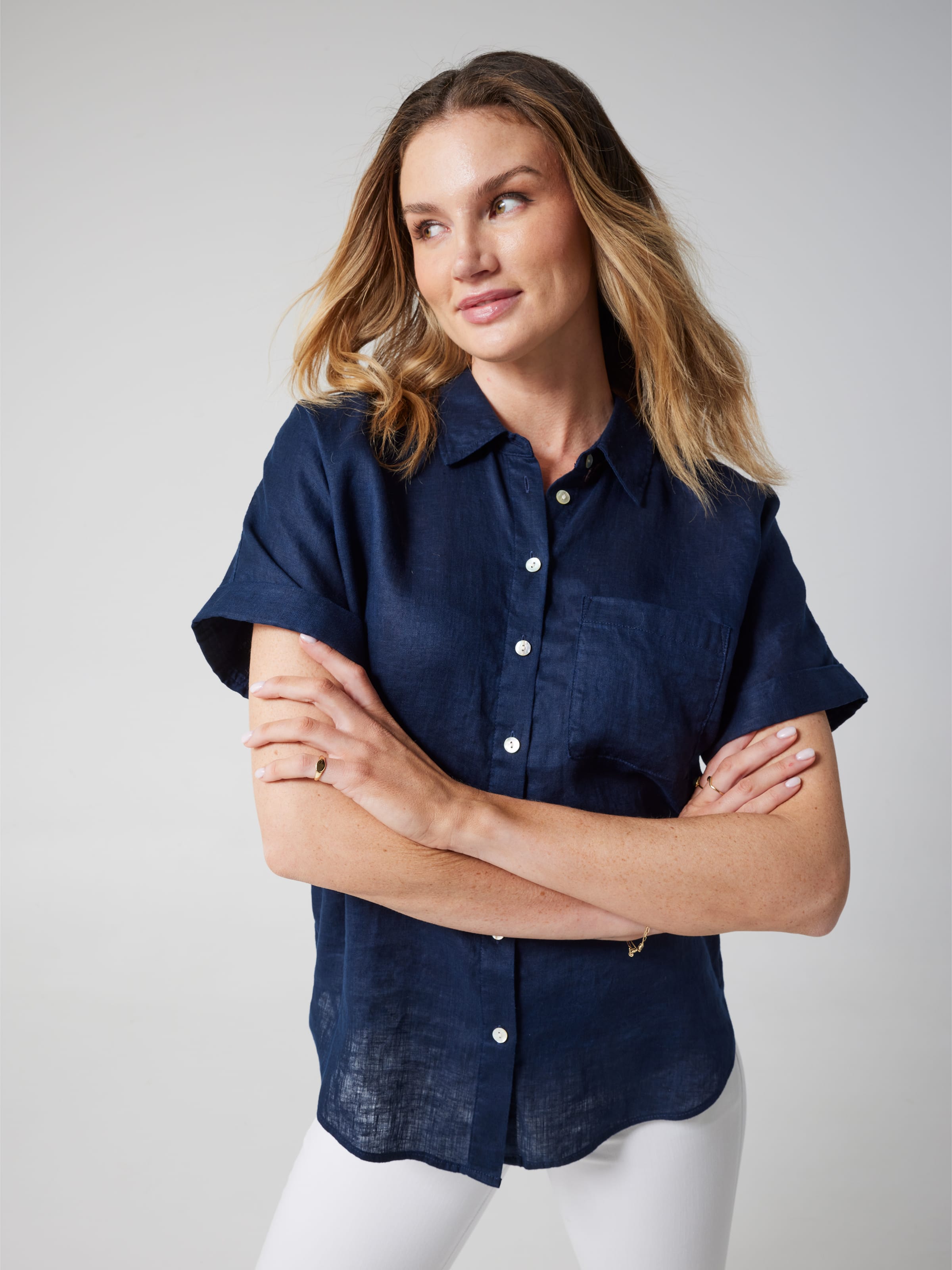 Nala Oversized Linen Shirt Just Jeans Online